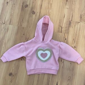 Charming Pink Heart Kids Hoodie
